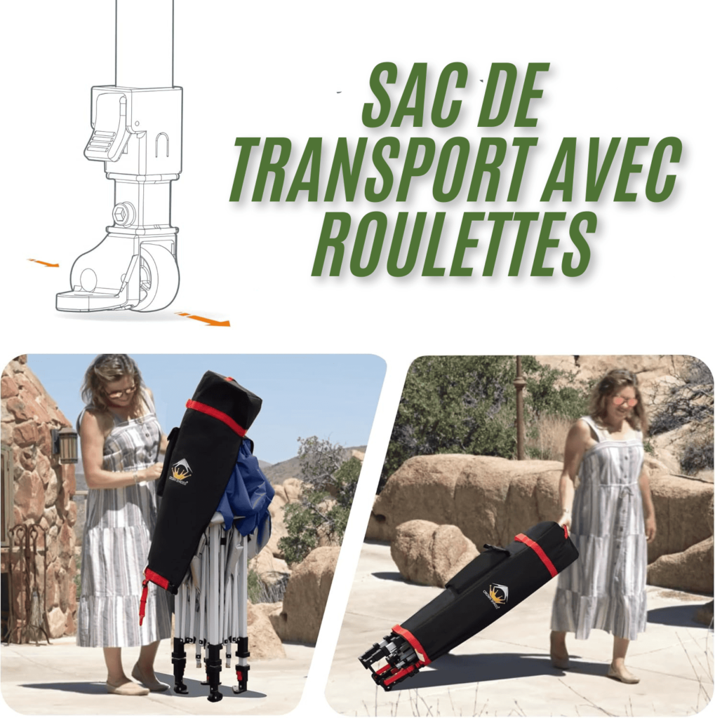 Transport facile de tonelle pliante