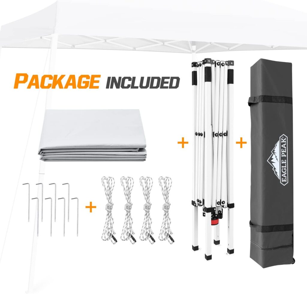 Pack d'achat avec la tonnelle eaglepeak pop up
