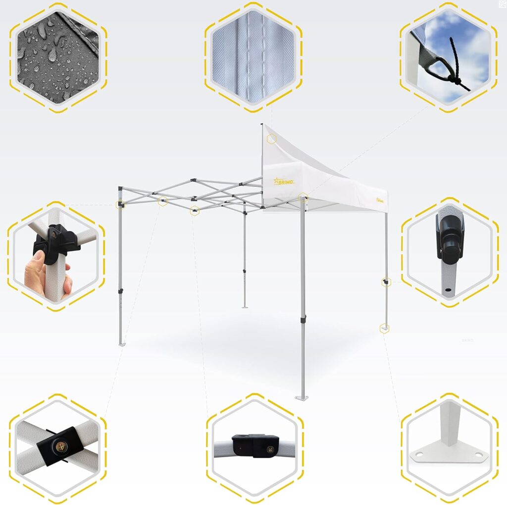 Fonctionnalités de la tonnelle brimo economy star 3x3