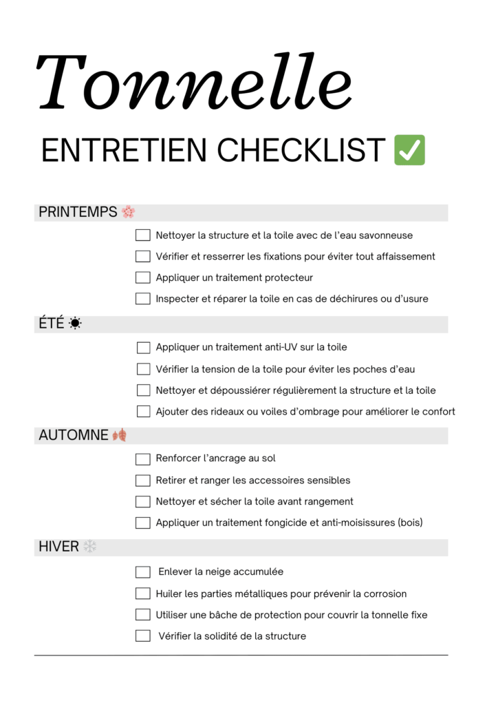 Guide visuel pour entretenir sa tonnelle : nettoyage, réparations et protection contre les intempéries.