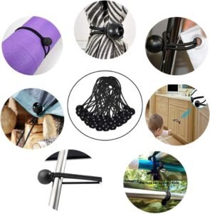 Sandows élastiques pour fixation de bâche de tonnelle