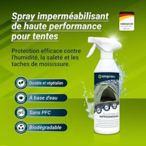 Revêtement imperméabilisant pour bâche de tonnelle en polyester