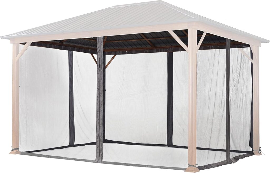 La moustiquaire toolport spécialement conçue pour les tonnelles 3x4