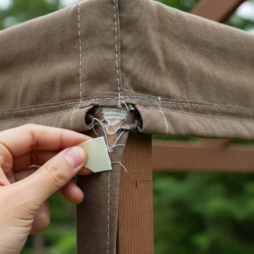 Image technique pour renforcer une tonnelle de jardin - points d'ancrage et renforts diagonaux