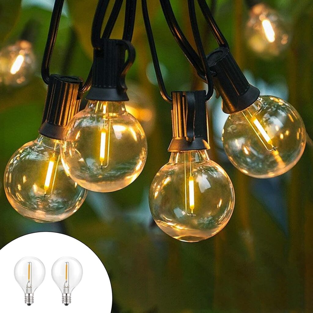 Guirlande d'ampoule pour un style bohème et rafiné.